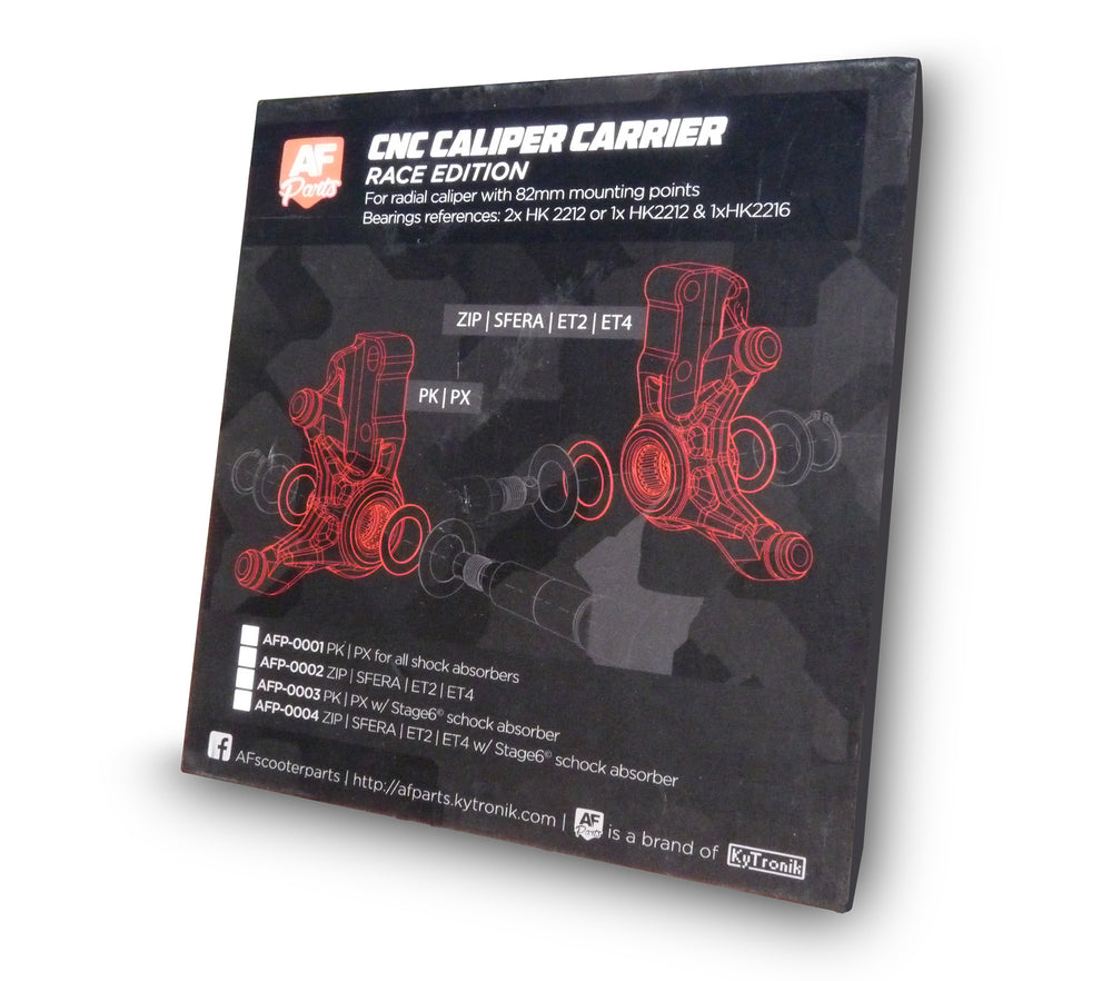 CNC Caliper carrier PX / PK - Universal - RACE Edition - AF Parts - KyTronik 